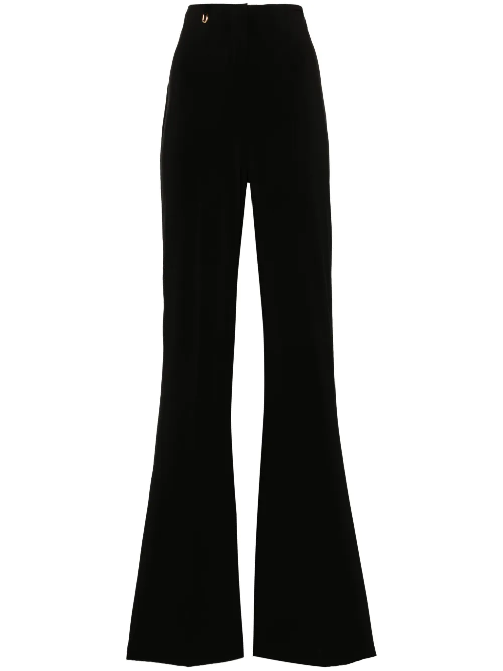 Jacquemus Le Pantalon Sauge Wool Twill High Pants In 黑色
