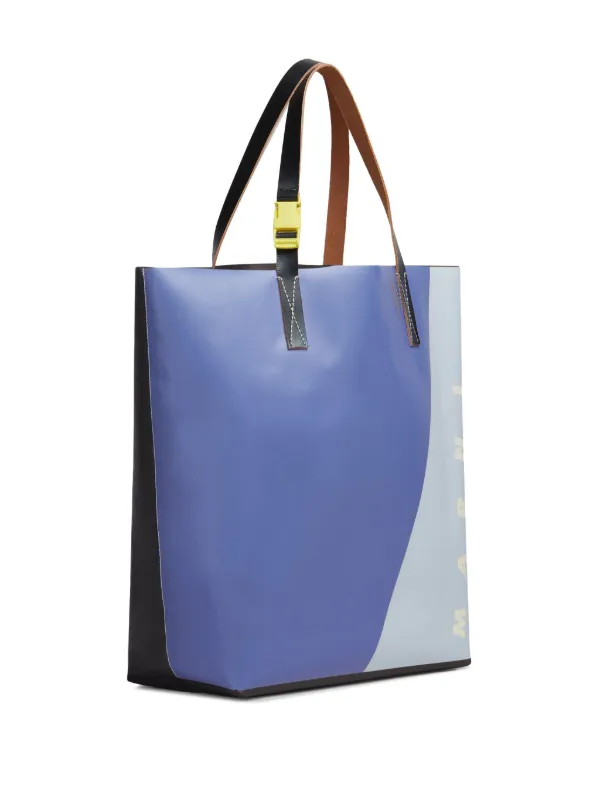 トートバッグ MARNI Logo shopping bag Multicolor SHMQ0037A2P7948 Marni Outlet: Bags men - Violet | Marni bags SHMQ0037A2P7948