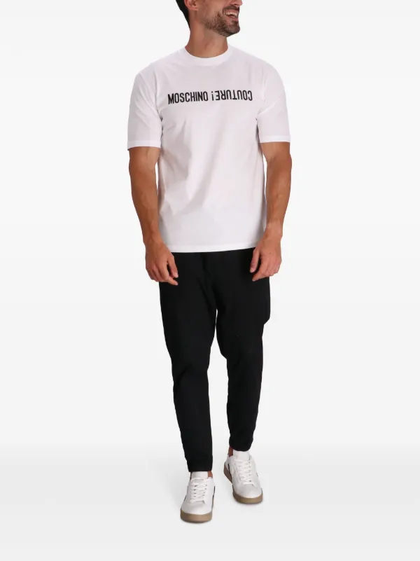 T shirt Moschino Swim Sweatshirt Coton Homme Blanc A1910 2325 1 TL. S