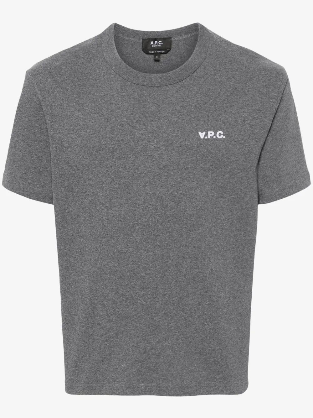 A.P.C. playera con logo bordado | gris | Image 1