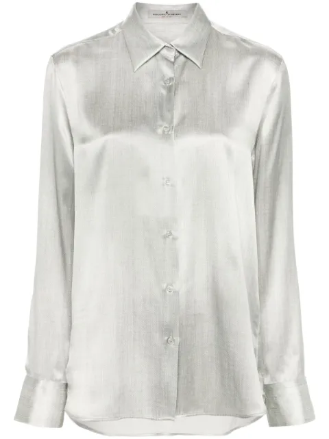 Ermanno Scervino weave-print silk shirt
