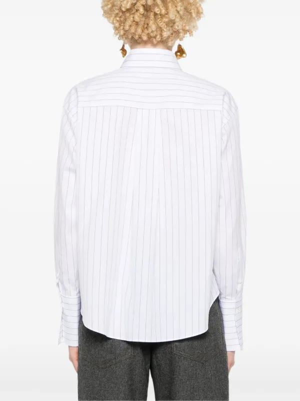 ワンピース BRUNELLO CUCINELLI Camicia con dettaglio catena di monili Brunello Cucinelli Camicia Gessata Con Catena Monili