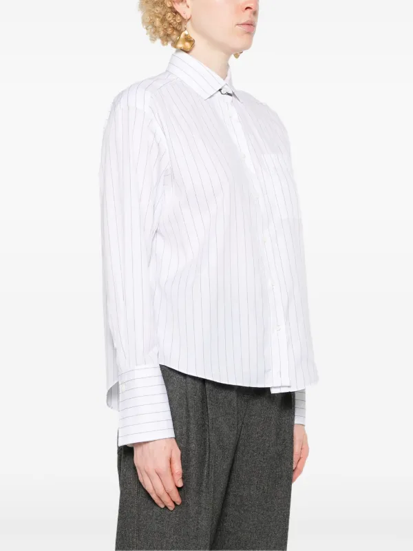ワンピース BRUNELLO CUCINELLI Camicia con dettaglio catena di monili Brunello Cucinelli Camicia Gessata Con Catena Monili