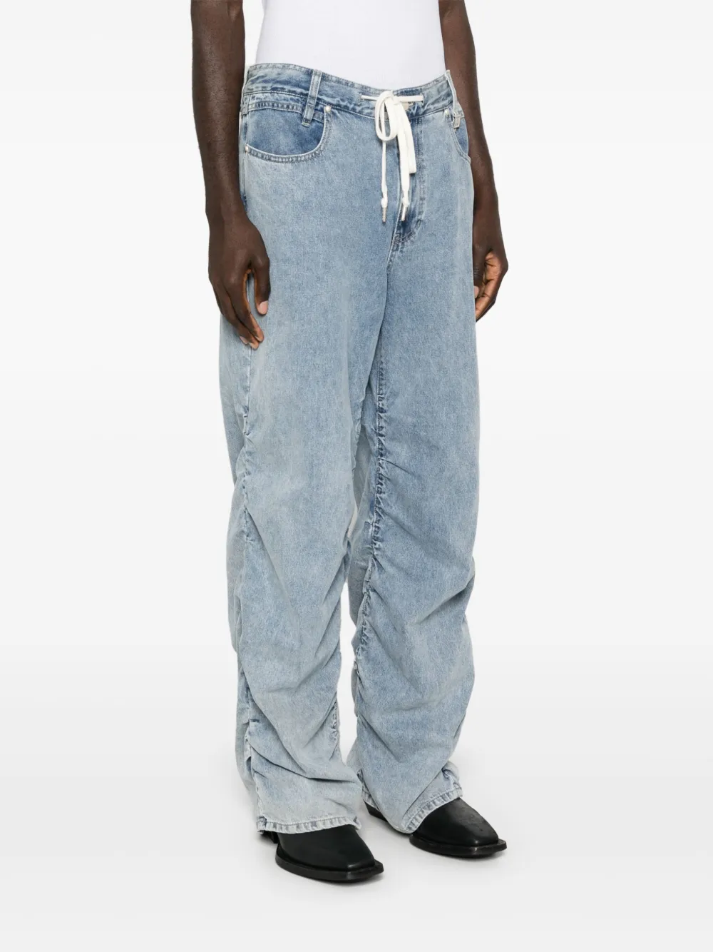 WOOYOUNGMI ブラック Folding ワイド スラックス Black Wide Folding