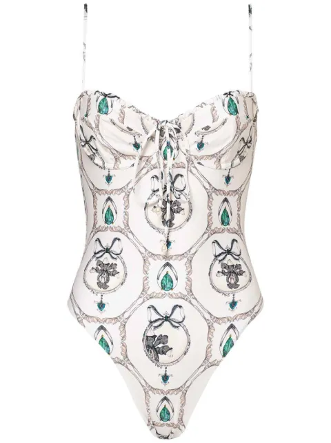 Agua By Agua Bendita traje de baño Ebano Alhaja