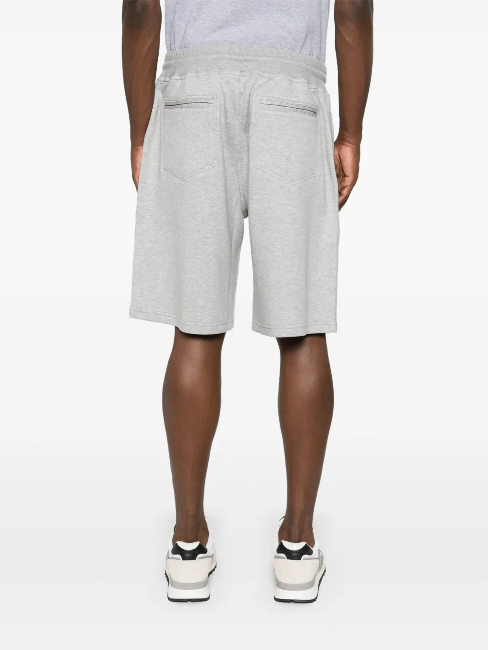 Brunello Cucinelli drawstring-waist jersey track shorts Men