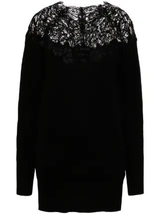 Lace black jumper hotsell