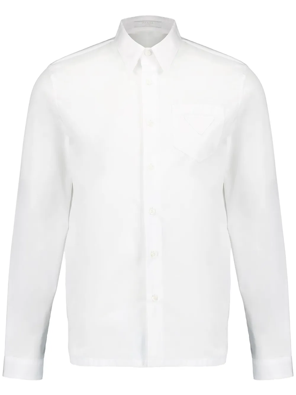Prada triangle-logo shirt | White | Image 1