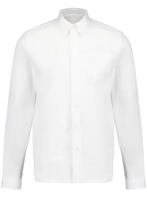 Prada triangle-logo shirt