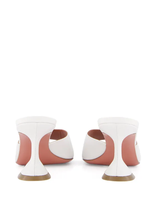 Amina Muaddi 70mm Lupita Sandals | White | FARFETCH