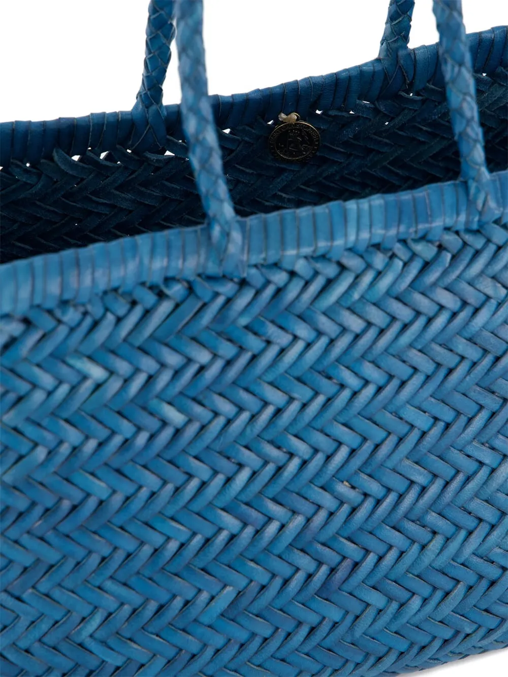 Dragon Diffusion Small Triple Jump Woven Tote Bag In Blue