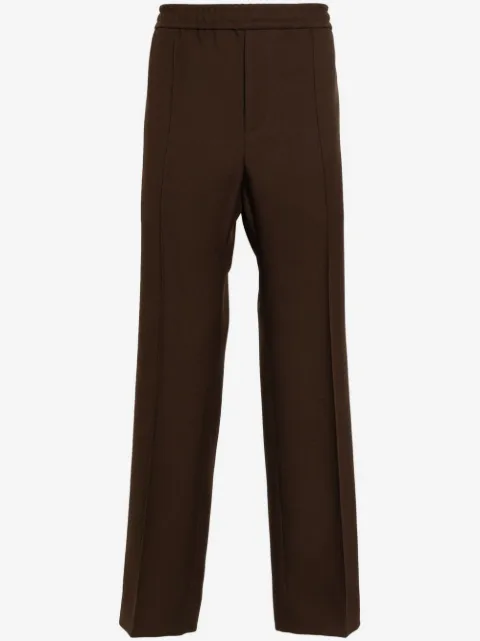 Gucci stripe-detail cotton trousers