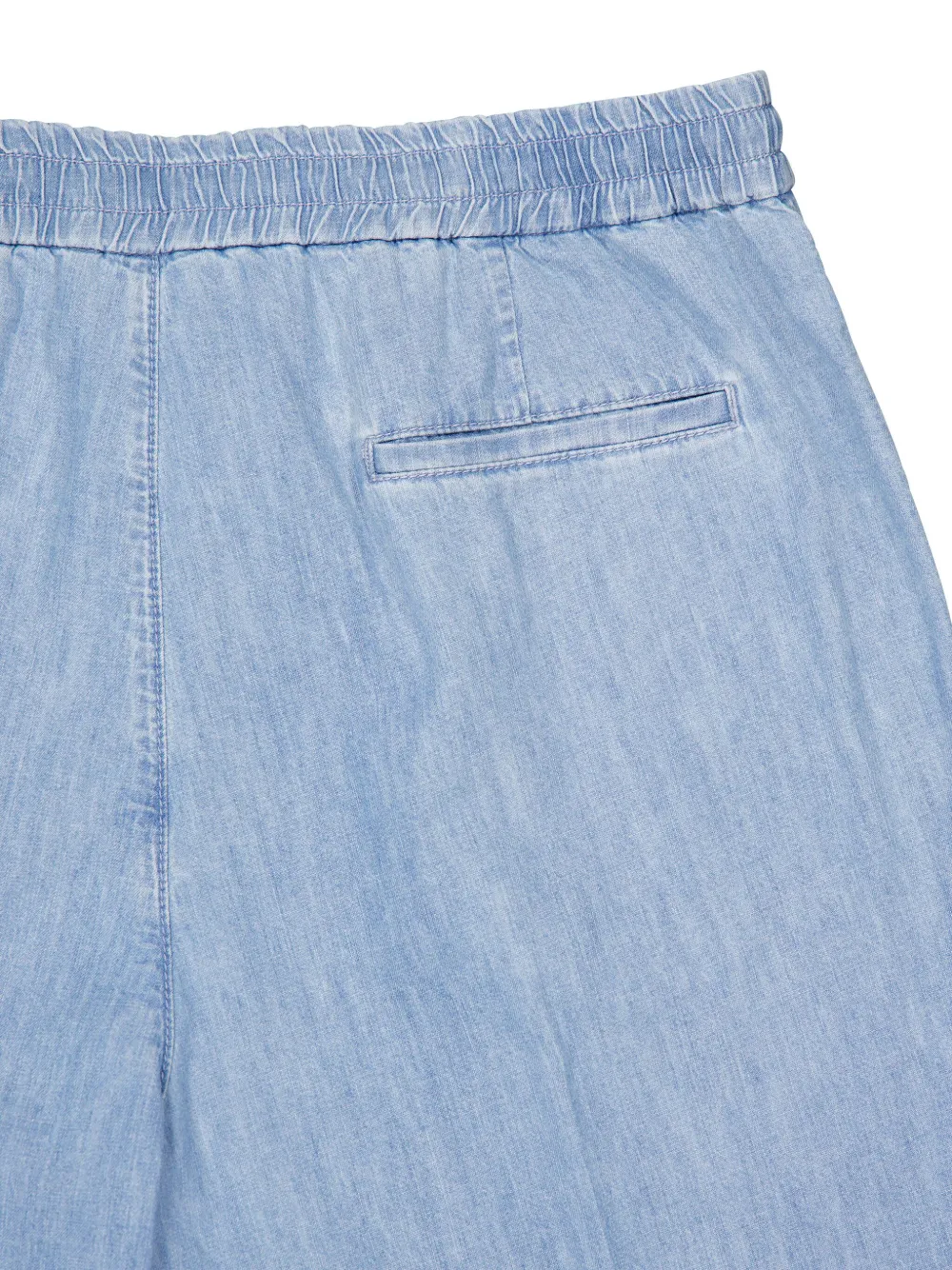 Brunello Cucinelli Straight geverfde katoenen broek Blauw
