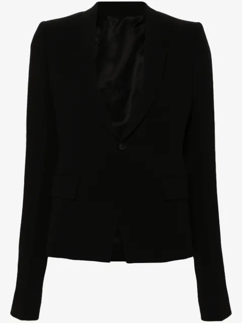 Rick Owens single-breasted virgin wool blazer 