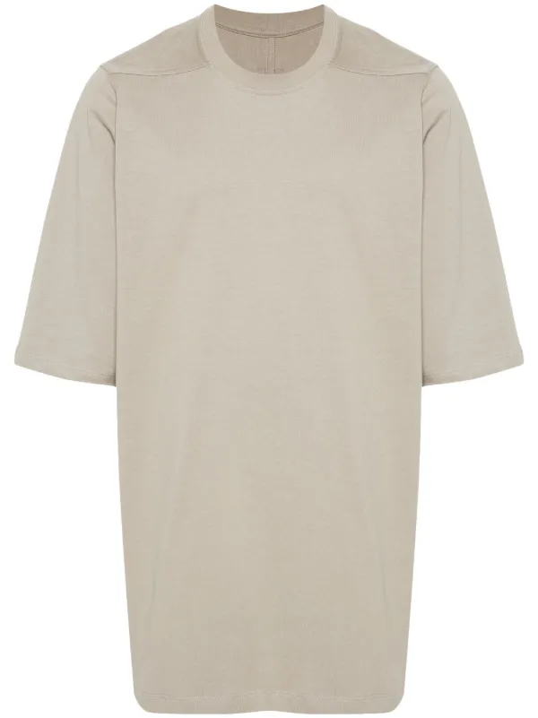 Rick Owens Jumbo オーガニックコットン Tシャツ | ニュートラル Rick Owens Jumbo オーガニックコットン Tシャツ | ニュートラル