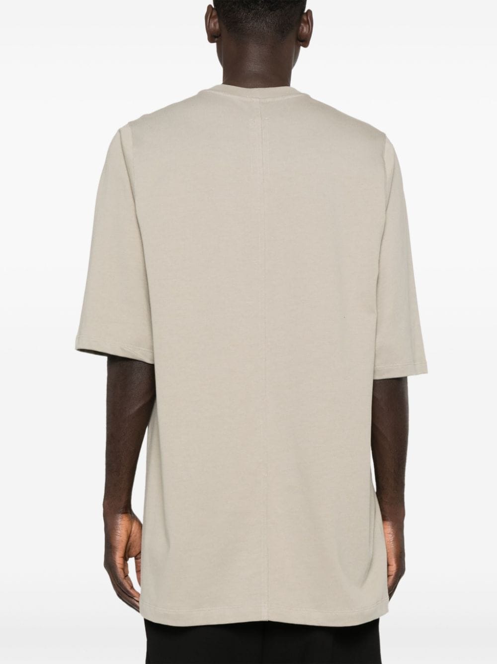 Shop Rick Owens Jumbo Organic-cotton T-shirt In Neutrals