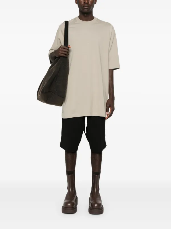【Rick Owens】オーガニック コットン オーバーサイズ Tシャツ Rick Owens Jumbo オーガニックコットン Tシャツ | ニュートラル