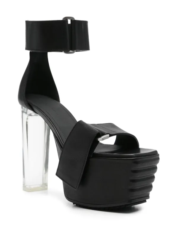【上品なリッチさ】Rick Owens Bananaストラップサンダル12.5cm Rick Owens Banana 125mm サンダル | ブラック | FARFETCH JP