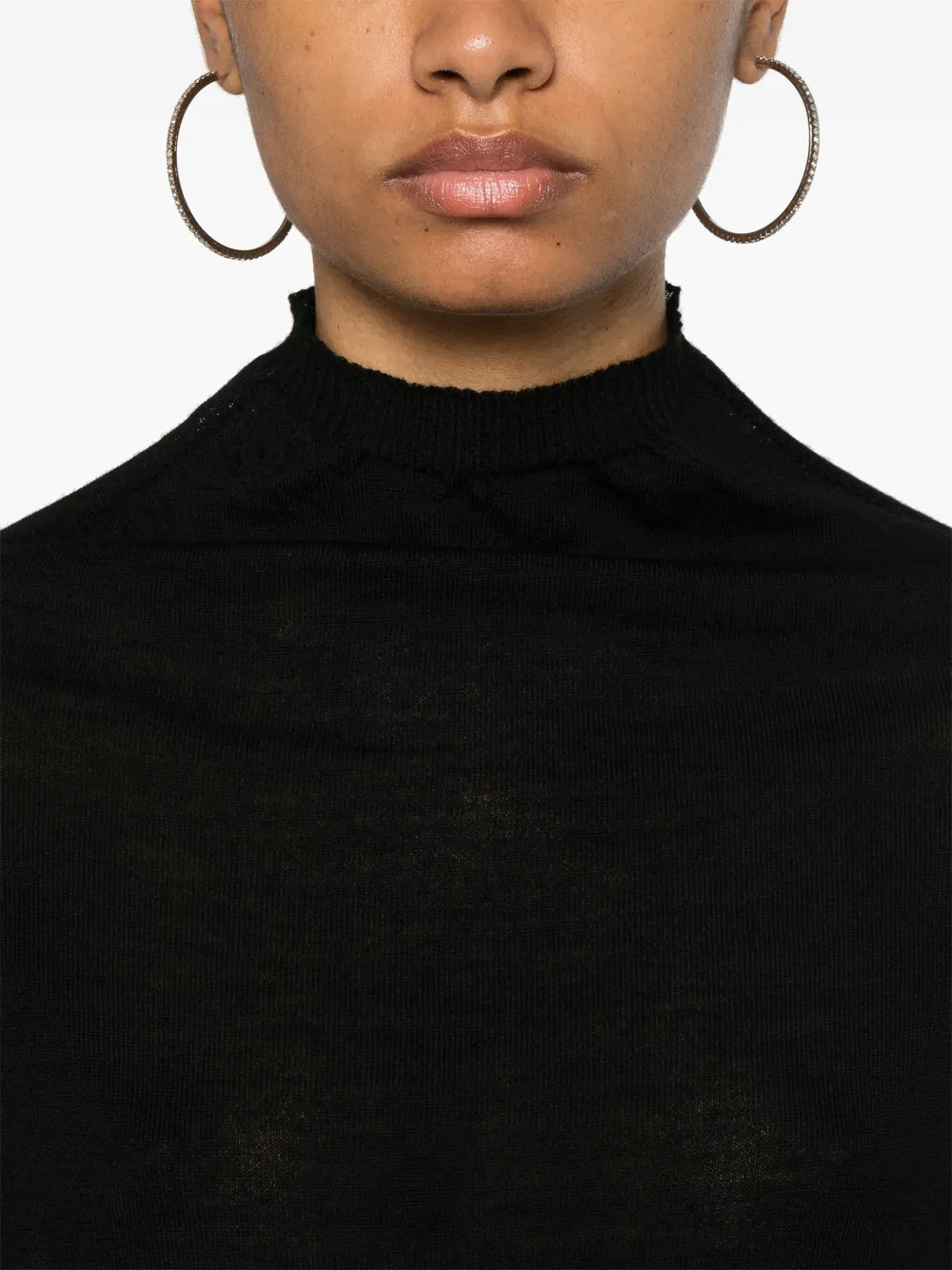 Rick Owens Crater trui van scheerwol Zwart