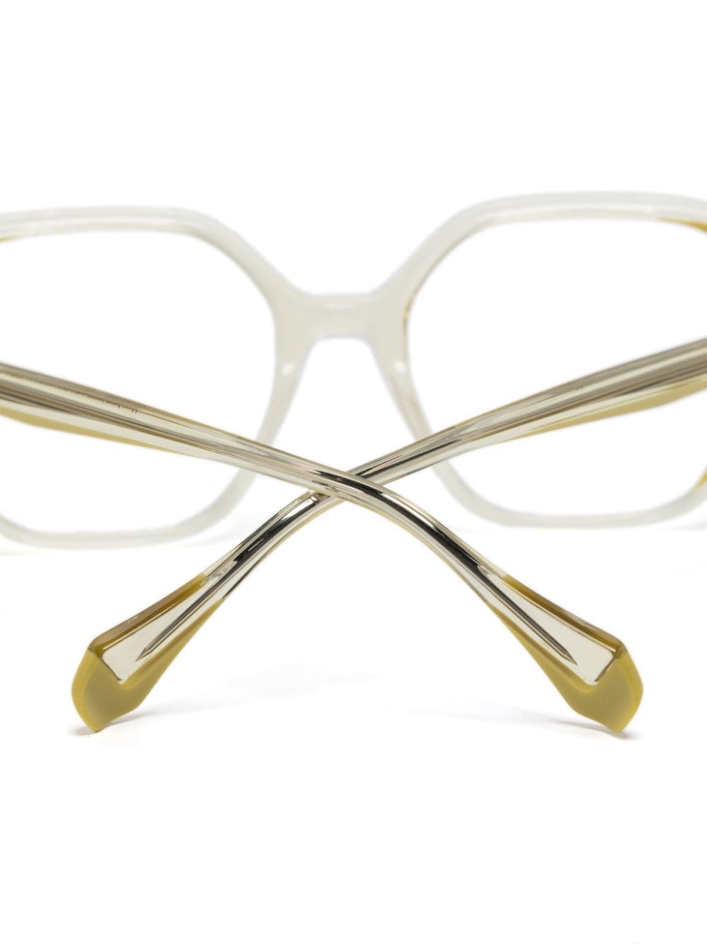 Shop Gigi Studios Acid Oversize-frame Glasses In Yellow