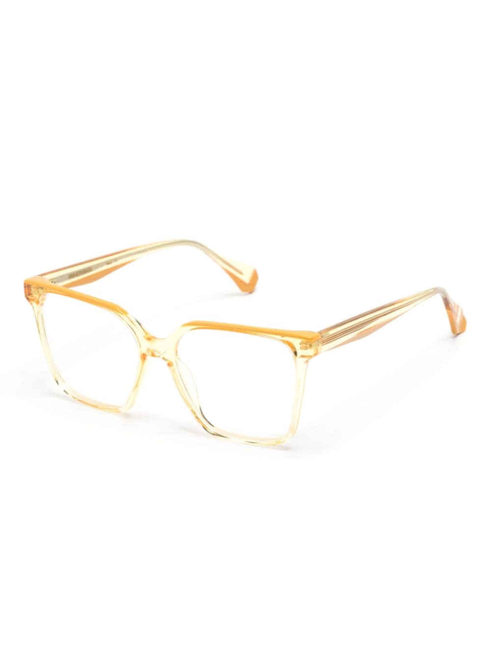 Shop Gigi Studios Tender Butterfly-frame Glasses In Gelb