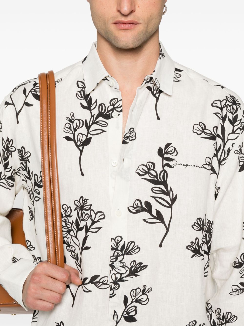 JACQUEMUS LA CHEMISE SIMON LINEN SHIRT 