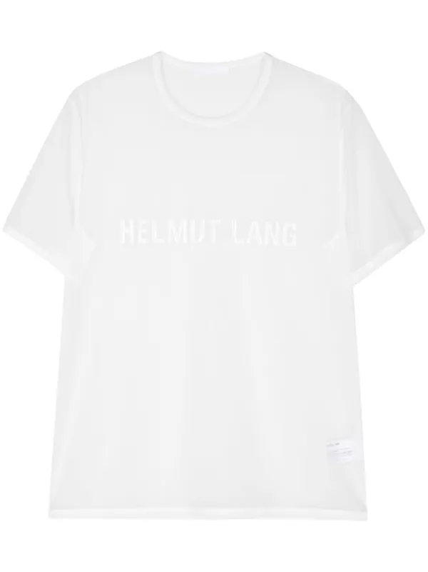 Tシャツ・カットソー HELMUT LANG Woman T-Shirt White O06HW505 100 T-shirt Helmut Lang Slim Logo T-Shirt O06HW505 | FLEXDOG