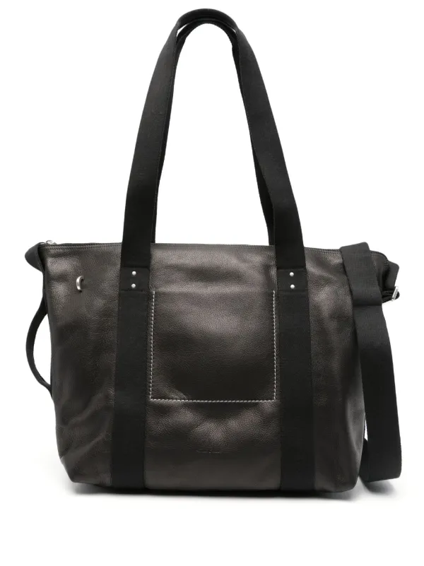 Rick Owens Trolley Leather Tote Bag Black FARFETCH AU