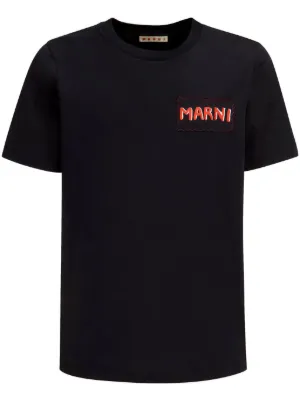 Tシャツ・カットソー MARNI FW25 Logo patch polo shirt (POMU0045LXUTC492 00B50) MARNI FW25 Logo patch polo shirt (POMU0045LXUTC492 00W09