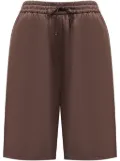 12 STOREEZ elasticated silk shorts - Brown