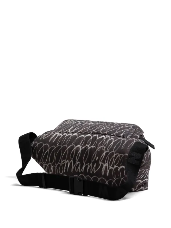 Black graphic deals belt bag