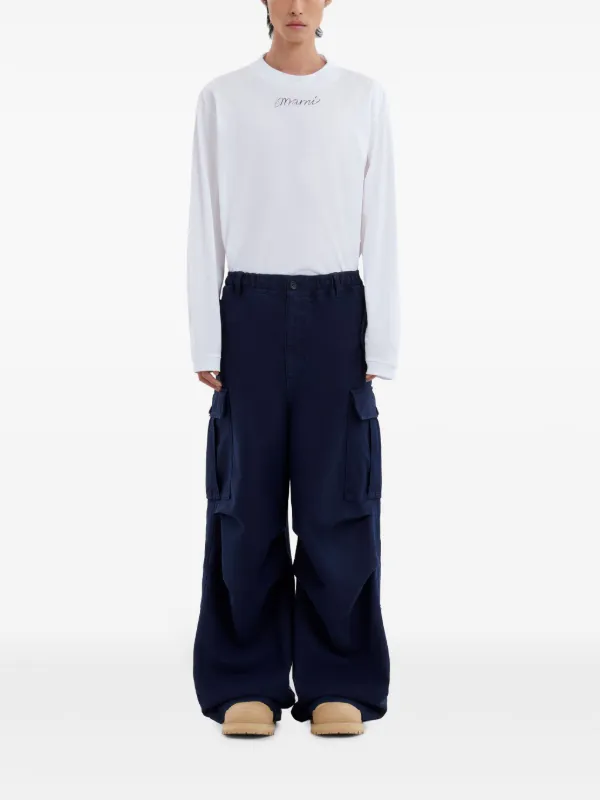 【関税込み】Marni グレー フェード カーゴパンツ Marni カーゴパンツ | ブルー | FARFETCH JP