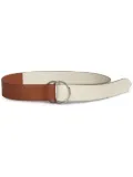 Marni two-tone leather belt - Brown