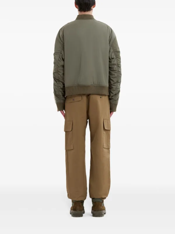 Marni バイカラー ボンバージャケット | ニュートラル | FARFETCH JP