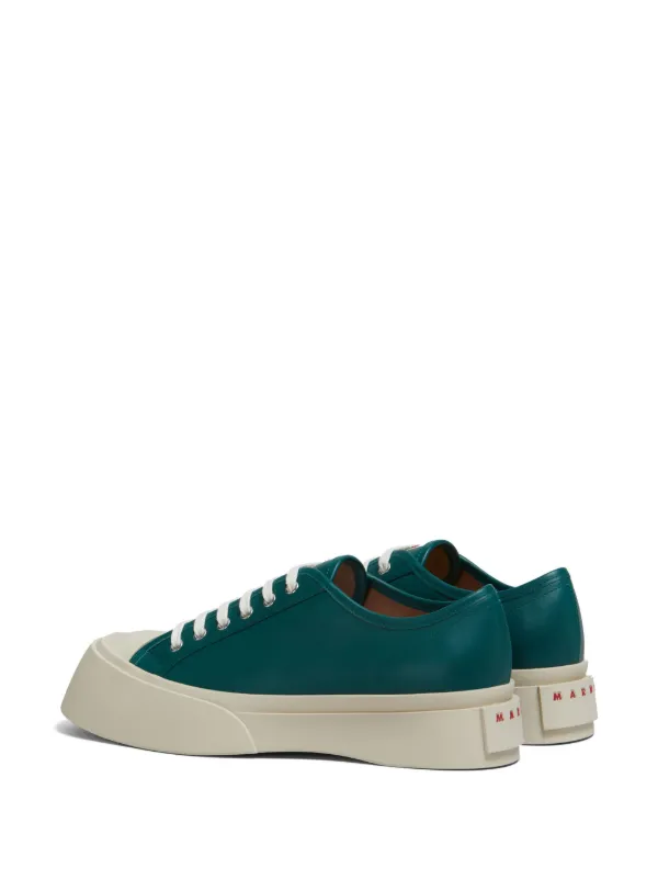 送料関税込★MARNI★パブロ裏地付きレザー・スニーカー ブラック ナッパレザー PABLOレースアップスニーカー | Marni