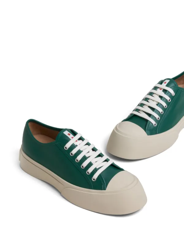Black nappa leather Pablo lace-up sneaker | Marni