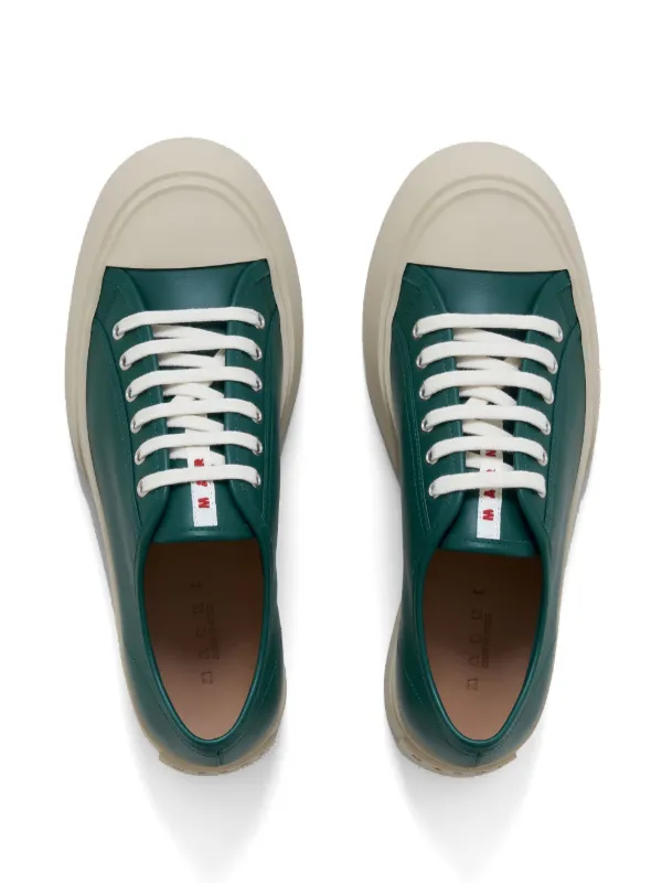 Black nappa leather Pablo lace-up sneaker | Marni