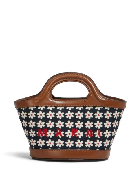 Marni floral print tote bag Women