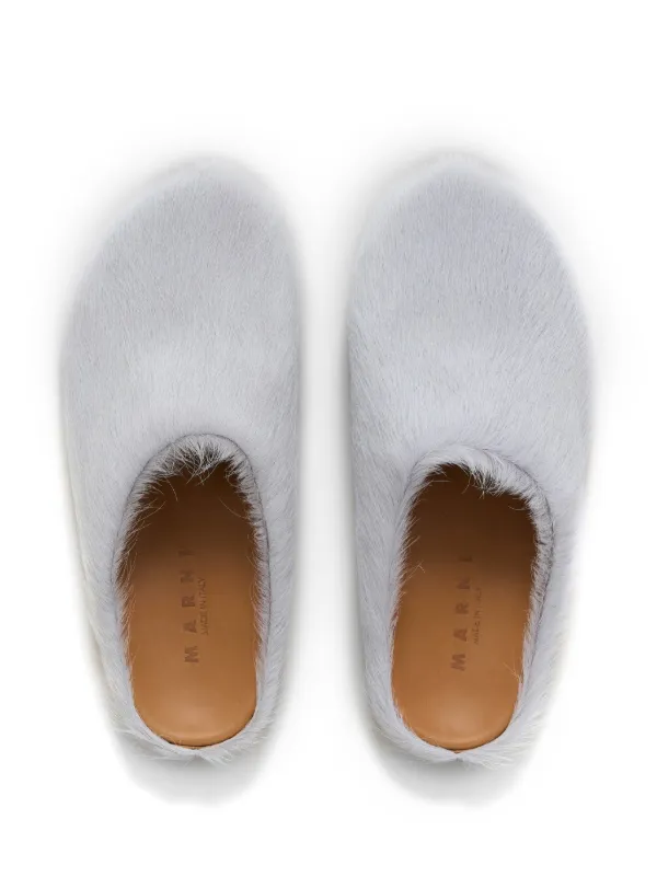 Marni Fussbett Sabot round-toe Slippers | Grey | FARFETCH Marni Fussbett Sabot round-toe Slippers | Grey | FARFETCH
