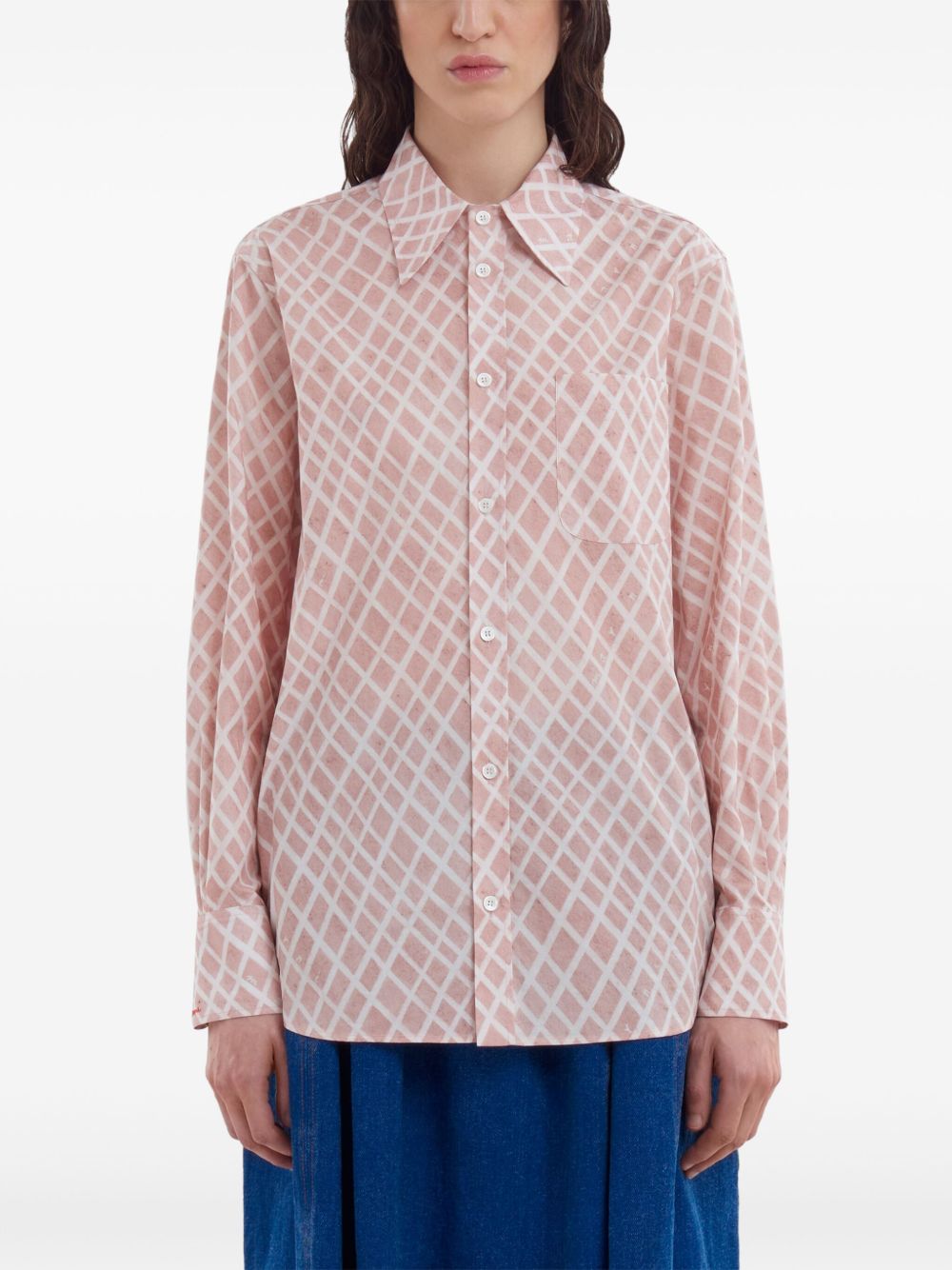 Affordable Marni patterned long-sleeve shirt Women