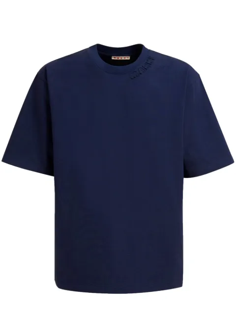 Marni logo-appliqué cotton T-shirt 