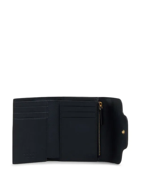 Marni Trunkaroo Trifold Leather Wallet | Black | FARFETCH
