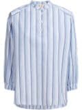 Marni striped pattern shirt - Blue