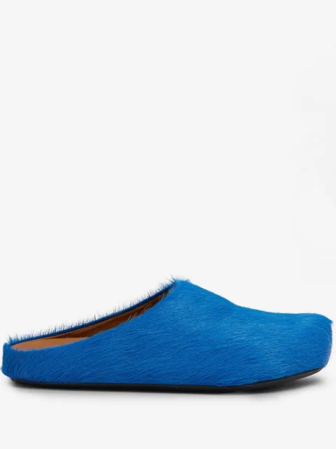 Marni long-hair calfskin Fussbett sabot
