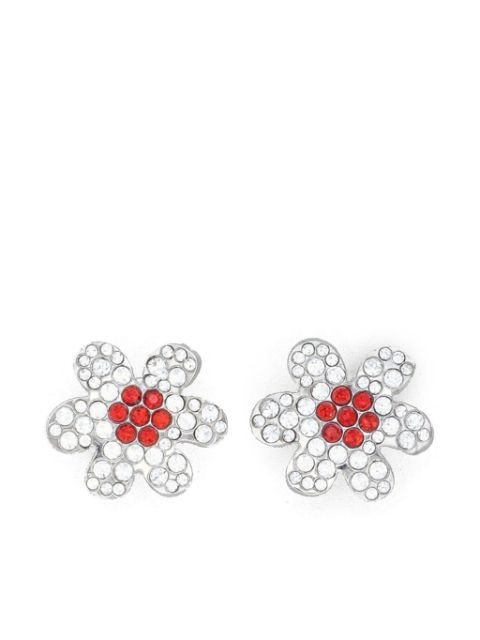 Marni crystal-flower drop earrings Women