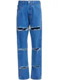 Marni cur-out cotton jeans - Blue