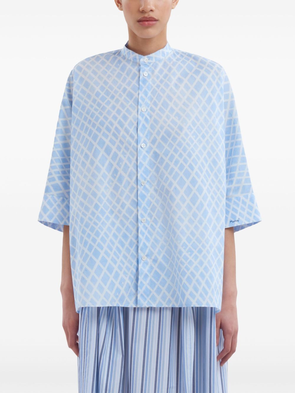 Marni check pattern shirt Women