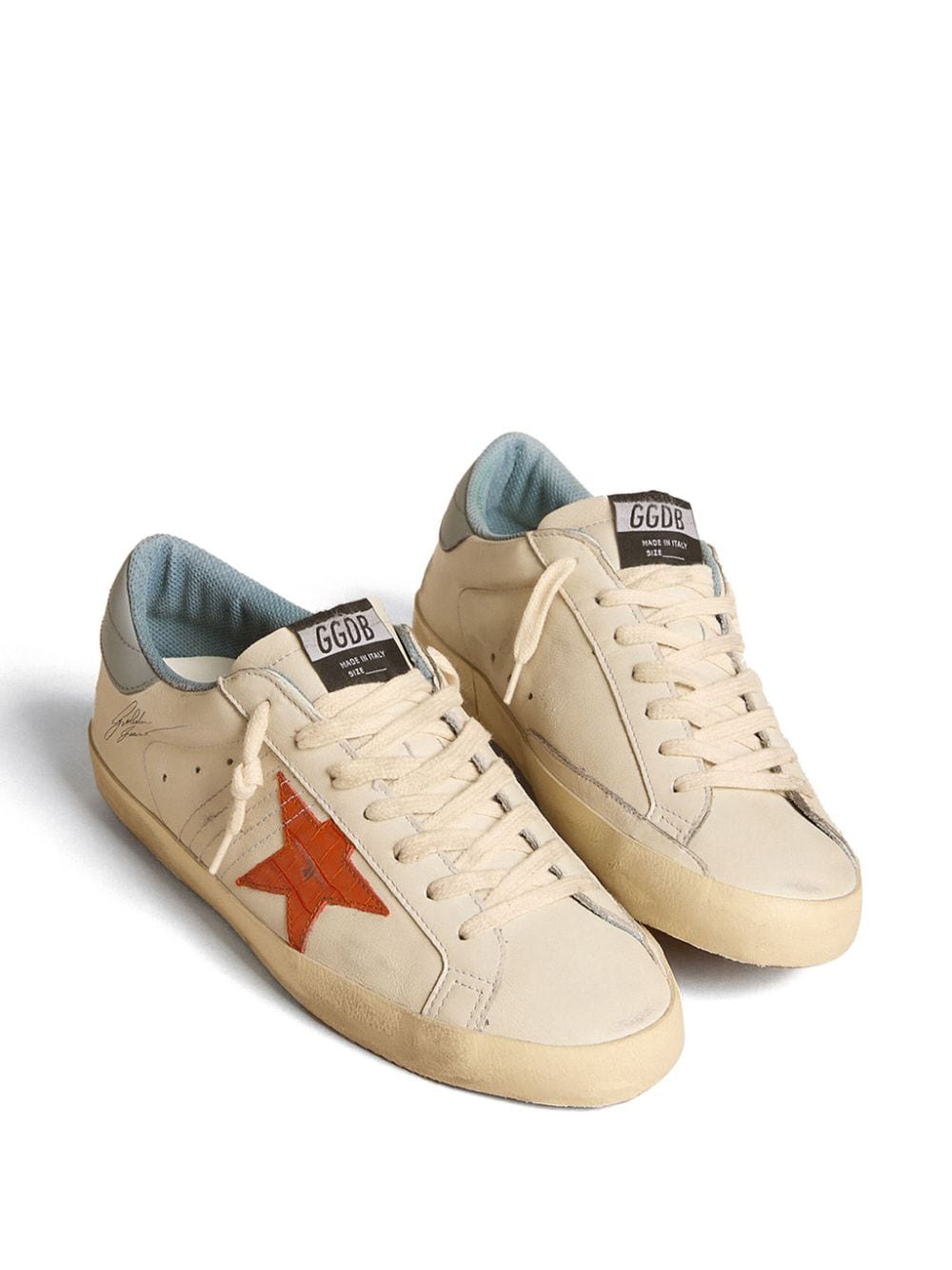 Golden Goose Super-Star sneakers met gerafeld-effect - Wit