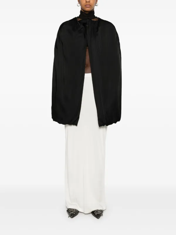 Rick Owens Masto Cape | Black | FARFETCH