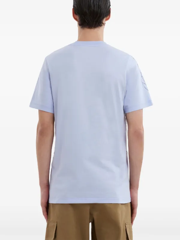 Marni graphic-print Cotton T-shirt | Blue | FARFETCH